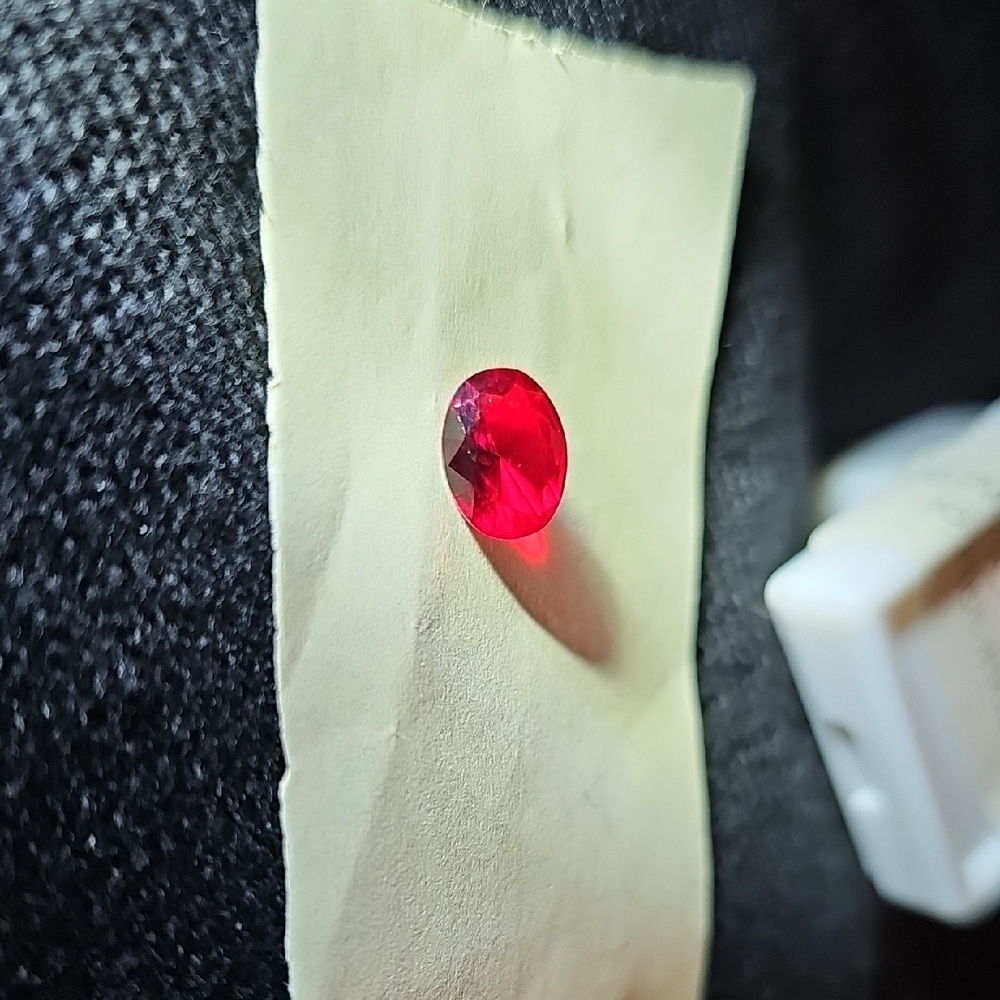 Elegant Red Created Ruby Gemstone Accessory - image 2
